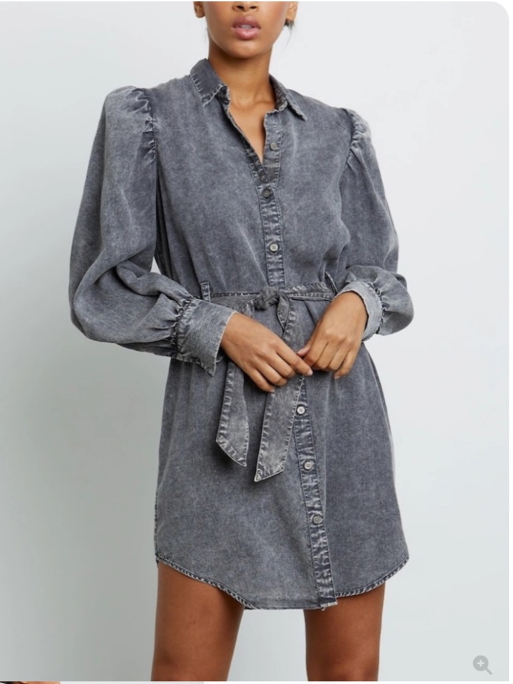 Rails Adele Dress in Grey Acid Wash Sz. S
